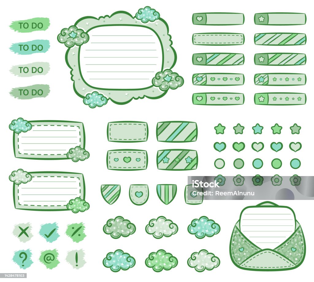 Printable Note Frames Collection Of Printable Frame Note With Planners Sticker And Sticky ...