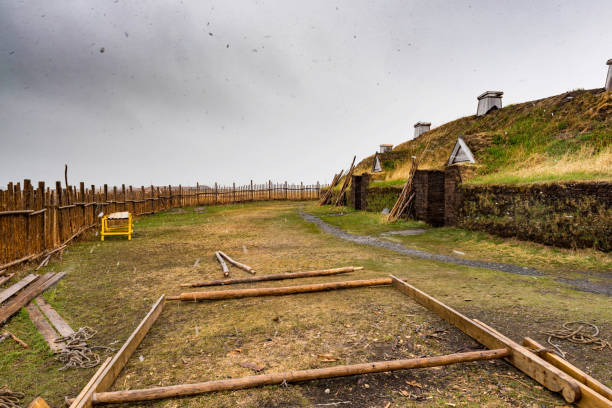 L'Anse aux Meadows, on the northern tip of Newfoundland, is the only known site of a Norse village in Canada.