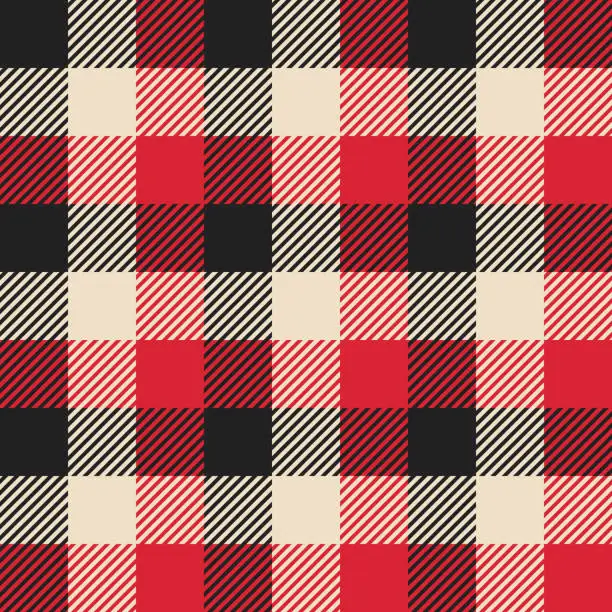 Vector illustration of Plaid seamless repeat pattern