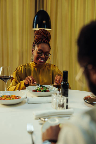 istock Stylish couple in restaurant. 1428511053