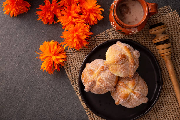 istock Bread of Muerto Flat Lay 1428514041