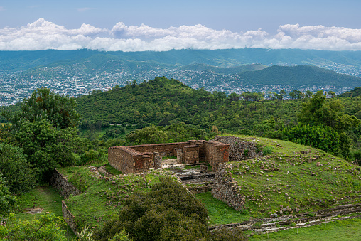 Building X, at Monte Alban, archaeological site, Oaxaca, Mexico