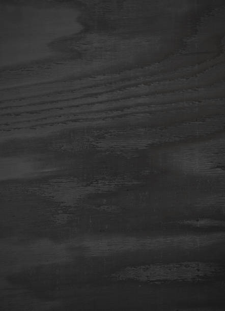 istock Black veneer plywood texture 1428549636