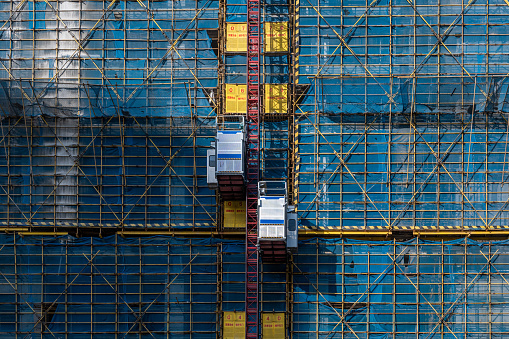 Lifts for buildings under construction