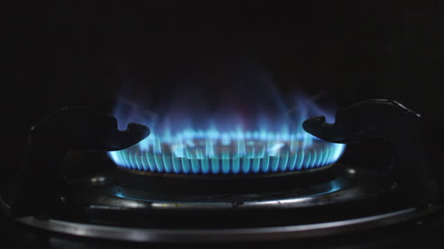 Blue Flame On Stove