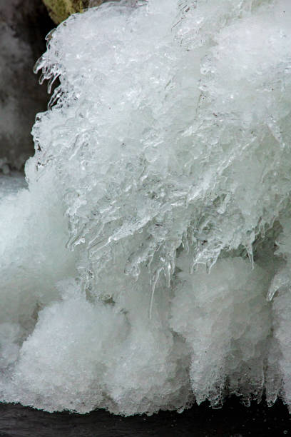 istock Ice formations in a frozen brook in Chaplin, Connecticut. 1428591330