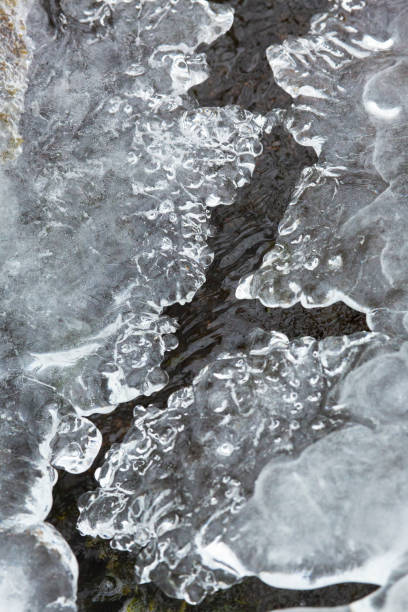 istock Ice formations in a frozen brook in Chaplin, Connecticut. 1428591435