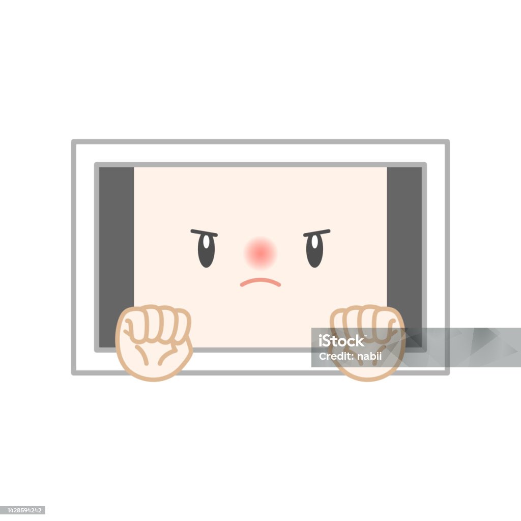 Angry Tablet Hot And Angry Tablet Stock Illustration - Download Image Now - 'No ...