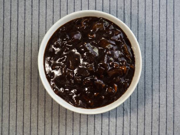istock Jajang sauce in a ceramic bowl 1428600297