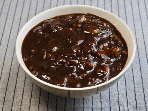 istock Jajang sauce in a ceramic bowl 1428600311