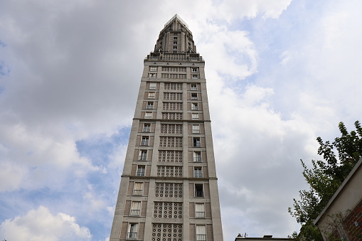 Perret tower, built in 1954, city of Amiens, Somme department, France