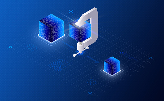 Data Compression Backgrounds Data Compression Concept 3d Illustration Stock Illustration - Download ...
