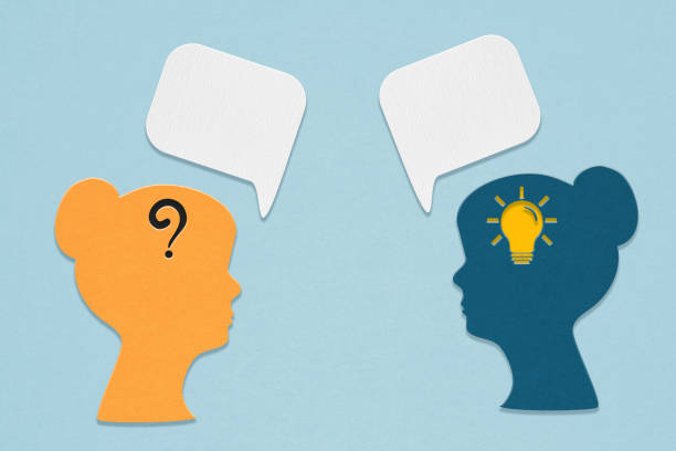 istock white speech bubble paper cut with question mark and lightbulb icon on female head paper cut on grunge paper background. for communication and social media, customer feedback, health consulting 1428612076