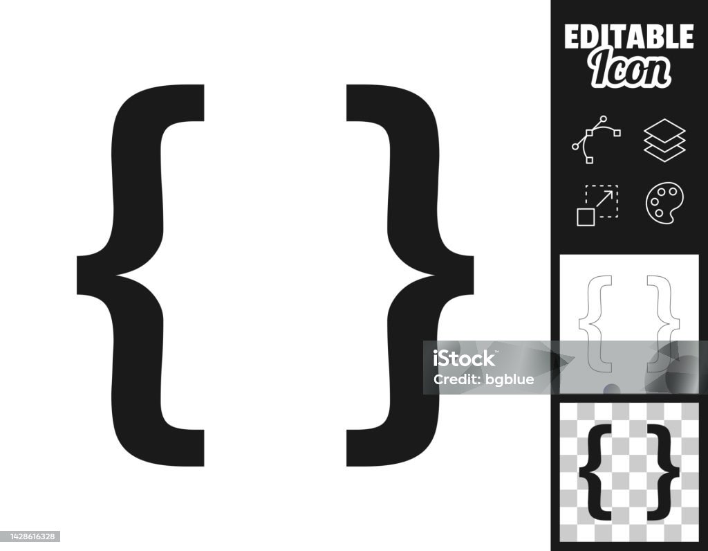 Symbole Entre Parenthèses Icône Pour Le Design Facilement Modifiable Symbole Entre Parenthèses Icône Pour Le Design Facilement Modifiable