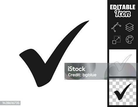 istock Check mark. Icon for design. Easily editable 1428616735