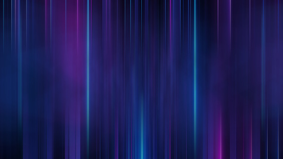 Abstract blue purple futuristic parallel neon stripes vertical lines sci-fi techno cool keynote background banner