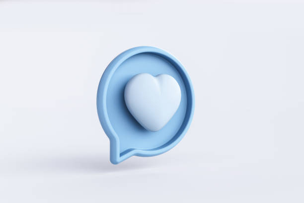 istock Speech bubble with heart isolated on white background. 1428622392
