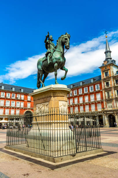 plaza burmistrzują w madrycie - plaza mayor madryt obrazy zdjęcia i obrazy z banku zdjęć