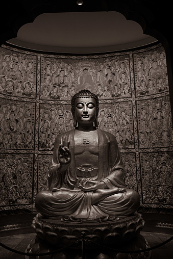 Buddha statue in a quiet temple
