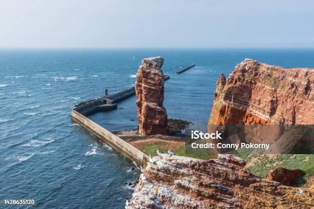 Rock Formation Lange Anna On The Island Of Helgoland Schleswigholstein Germany Stock Photo - Download Image Now