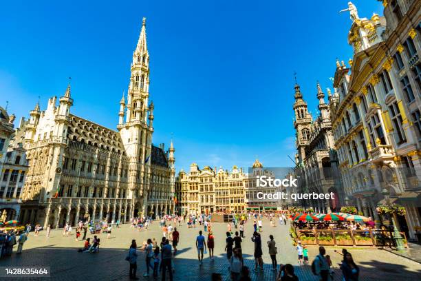 Grand Place In Brussels Stock Photo - Download Image Now - City of Brussels, Grand Place - Brussels, Belgium