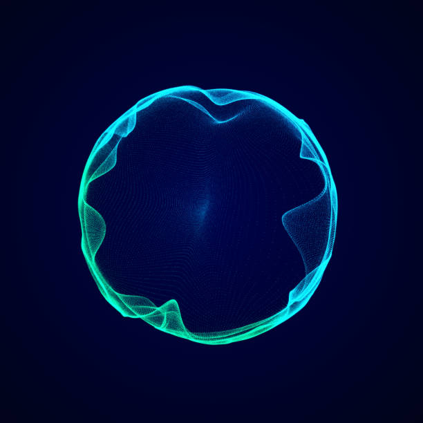 istock Futuristic sphere of particles and lines. Network connection big data. Abstract technology background. 3d rendering. 1428645757