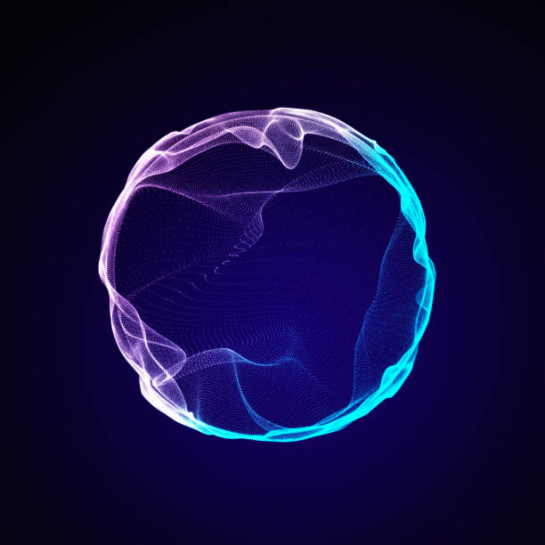 istock Futuristic sphere of particles and lines. Network connection big data. Abstract technology background. 3d rendering. 1428646051