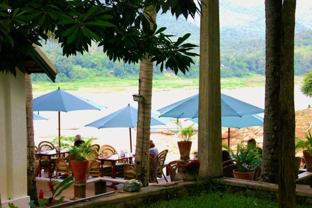 istock An open-air restaurant by the Mekong River in Luang Prabang 1428665380