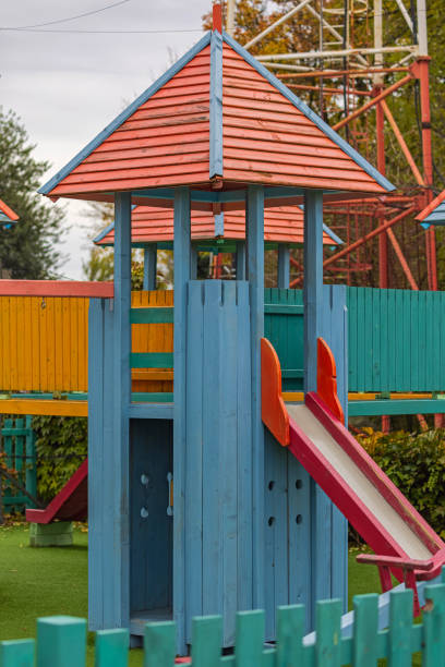 istock Wooden Castle Playground 1428667463