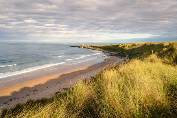 Machrihanish near Campbeltown in Argyll and Bute has a wonderful long sandy beach