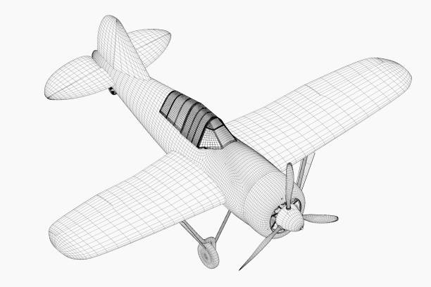istock 3d illustration. F2A Buffalo American fighter 1428674508