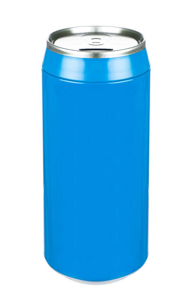 istock Aluminum blue soda can isolated 1428675051