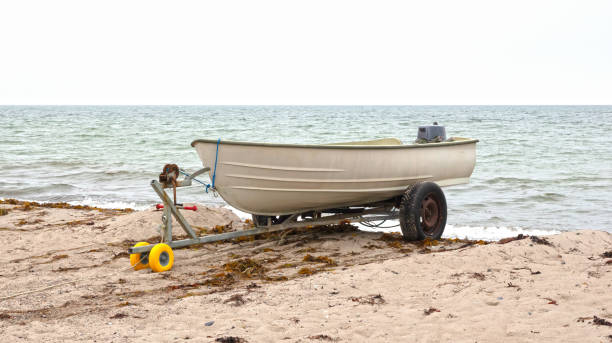 istock Small boat on the Danish beach 1428681447