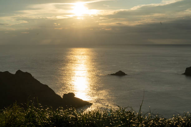 istock Rock coast sunset and sea 1428689725
