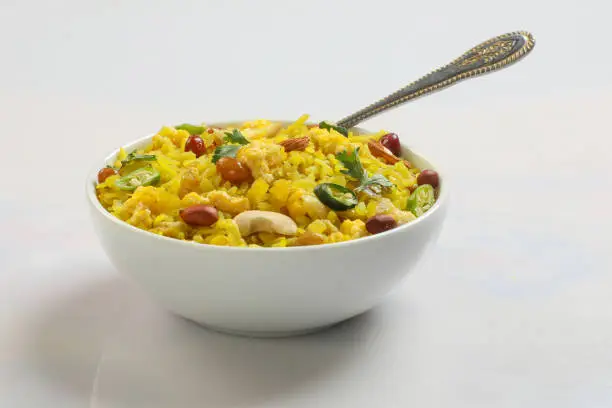 Photo of indian breakfast dish poha