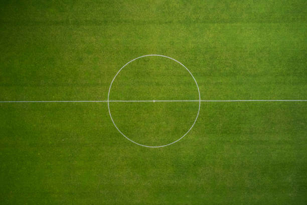 istock Green football field circle 1428692890