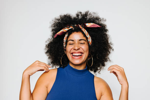 istock Wearing a natural crown 1428698660