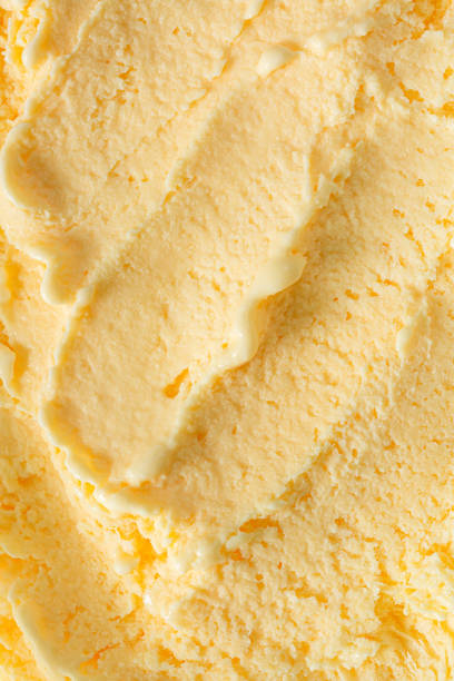 istock Vanilla ice cream texture,vanilla ice cream background, top view 1428698987
