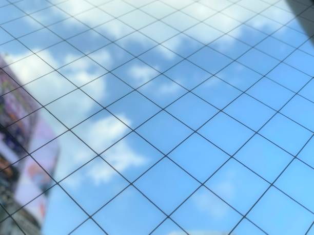 istock The sky seen through wire glass 1428708085