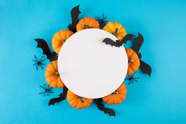 istock Halloween Mockup with Pumpkins 1428717322