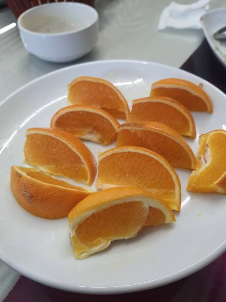 istock Oranges that have been cut, which look very fresh with a seductive orange color. 1428728439
