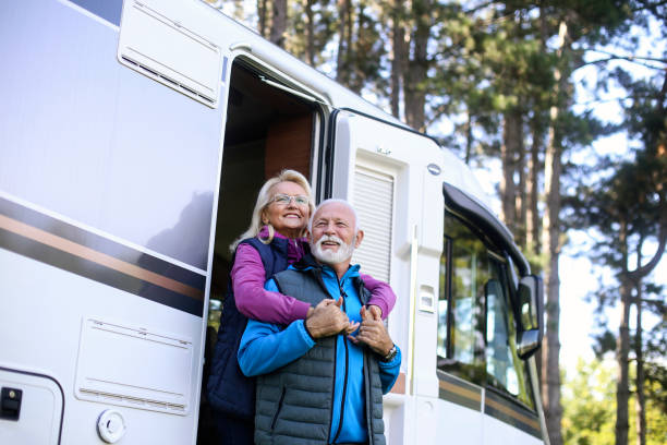 istock Senior couple camping 1428730651