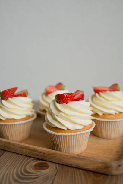 istock Pastries decorated with strawberries 1428730660