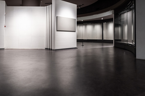 Blank exhibition hall