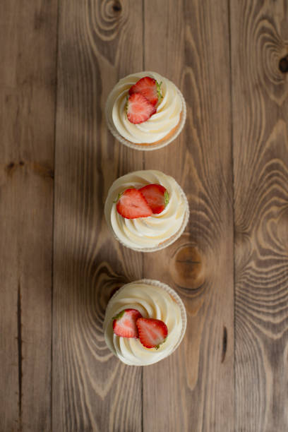 istock Pastries decorated with strawberries 1428736450