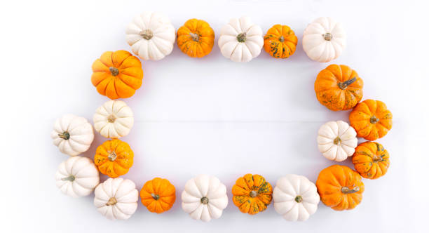 istock Autumn decoration on white with copy space. Fall, halloween, thanksgiving 1428756635