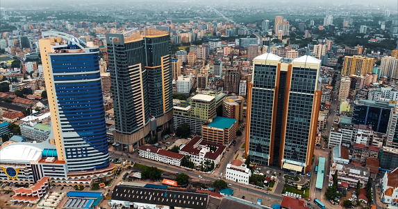 Ariel view of City of Dar es Salaam