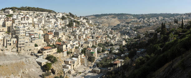 panorama de jerusalén - jerusalem hills fotografías e imágenes de stock