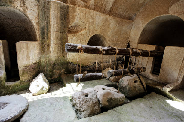 The caves of Beit Guvrin in Israel - fotografia de stock