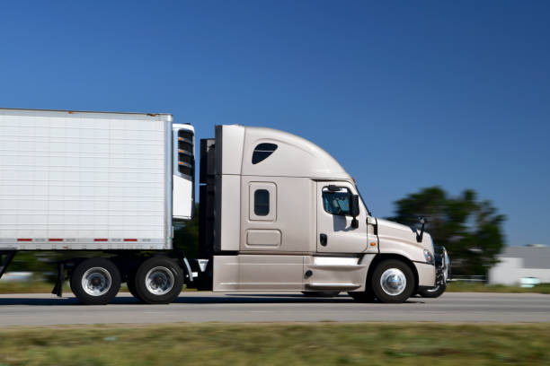 istock Semi Truck on Highway 1428760300